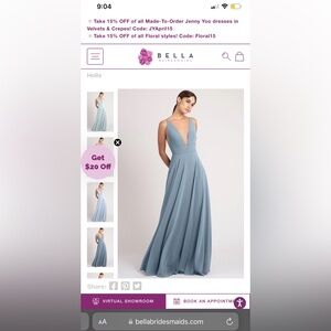 Elegant Blue Evening Gown